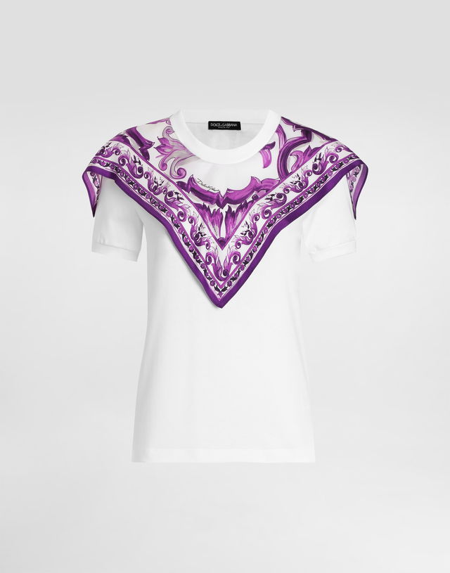 Dolce & Gabbana Silk Foulard T-Shirt