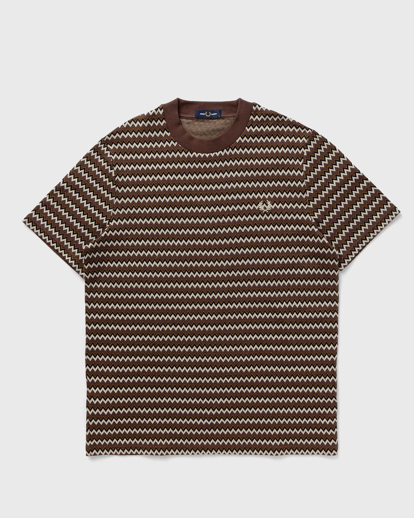 Тениска Fred Perry JACQUARD T-SHIRT Кафяво | M8583-U53