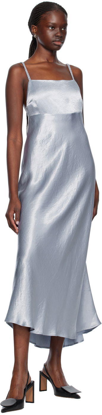 Pокля Max Mara Max Mara Leisure Midi Slip Dress Синьо | 2416221088600, 3