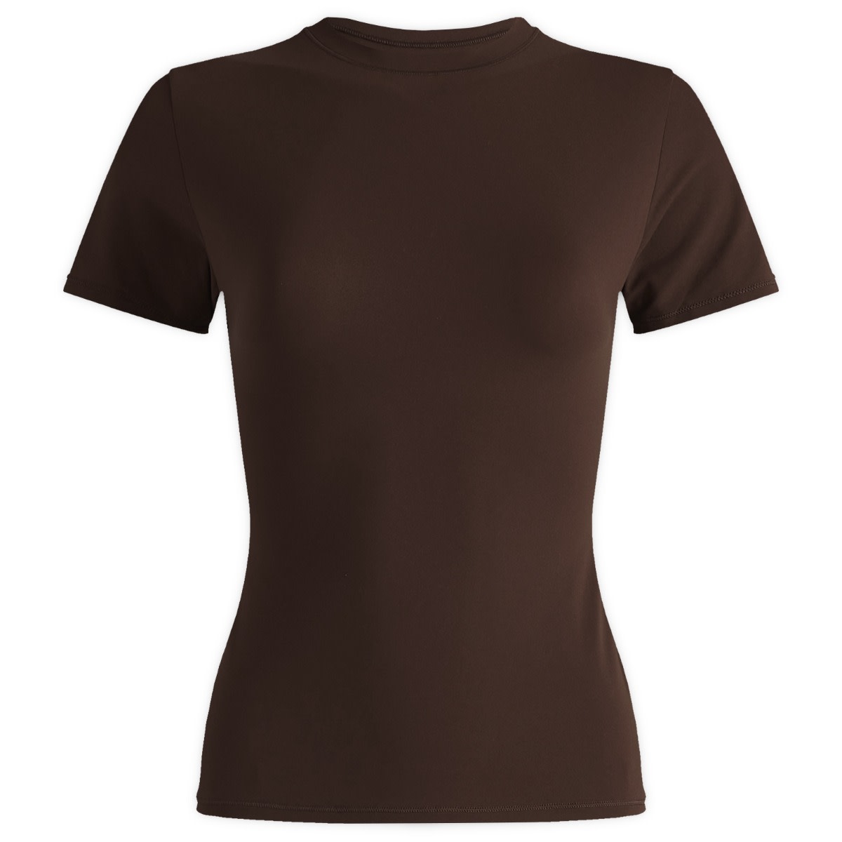 Тениска SKIMS SKIMS Fits Everybody Short Sleeve T-Shirt, Size Large Кафяво | AP-TSH-0649-COA, 1