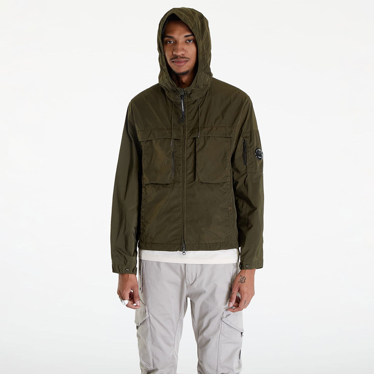 Яке C.P. Company Short Jacket Ivy Green Зелено | 16CMOW036A005904G-683, 0