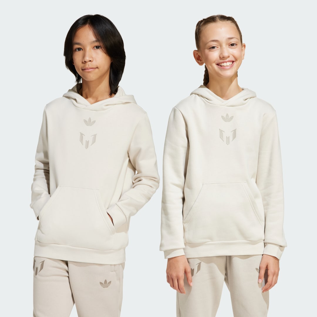 Суитчър adidas Performance Messi Kids' Hoodie Бежово | JD1945, 0