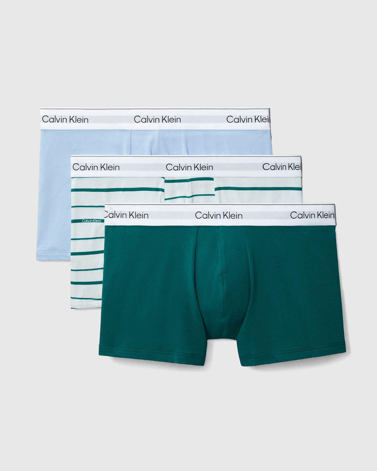 Боксерки CALVIN KLEIN Calvin Klein Icon Cotton Stretch Trunks (3-Pack) Зелено | LV00NB43920AC, 0