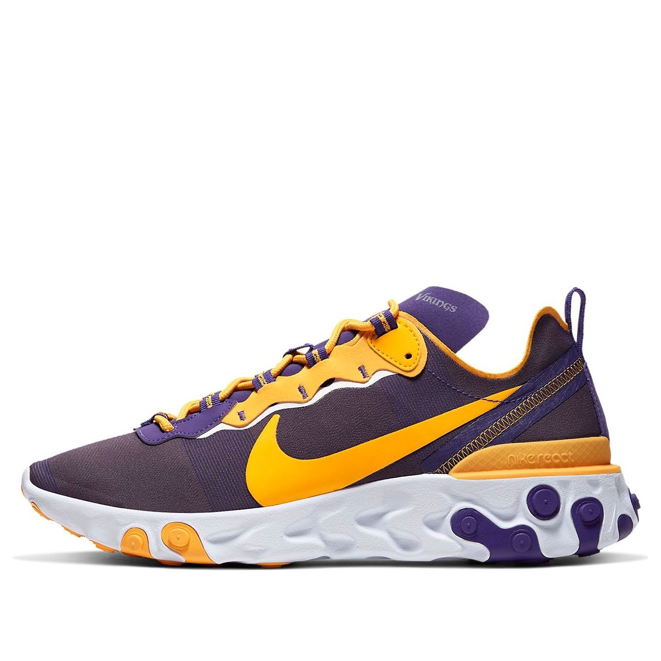 Кецове и обувки Nike NFL x React Element 55 Minnesota Vikings Лилаво | CK4897-500, 0