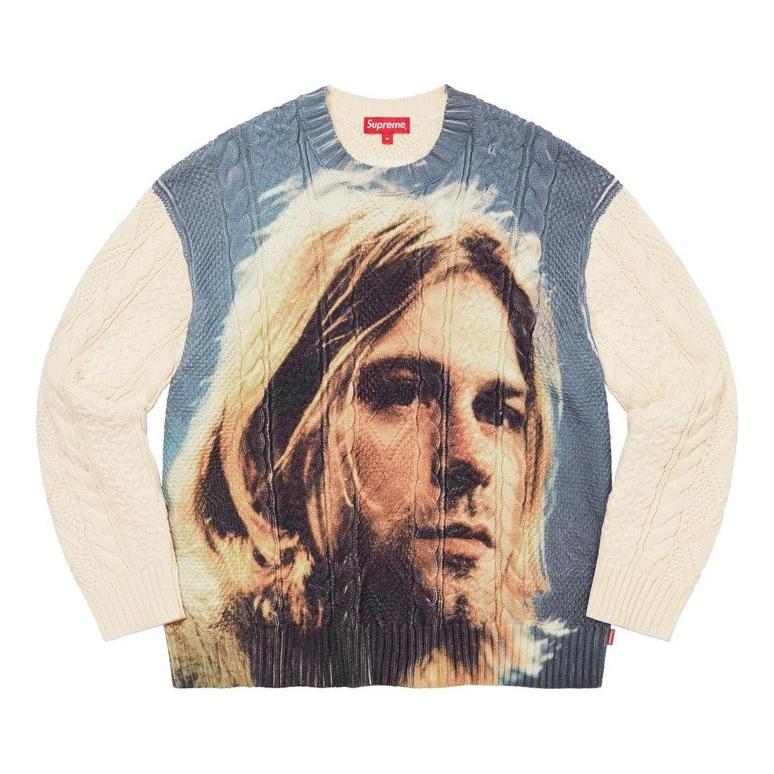 Пуловер Supreme Cobain Portrait Knit Sweater Бяло | SUP-SS23-247, 0