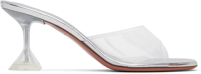 Amina Muaddi Lupita Glass Slipper 70 Heeled Sandals