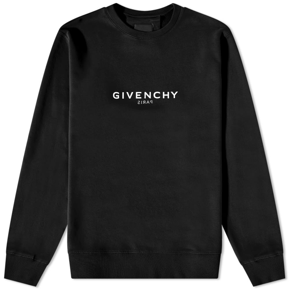 Суитчър Givenchy Reverse Print Crew Sweat Черно | BMJ0HA3Y8N-001, 0