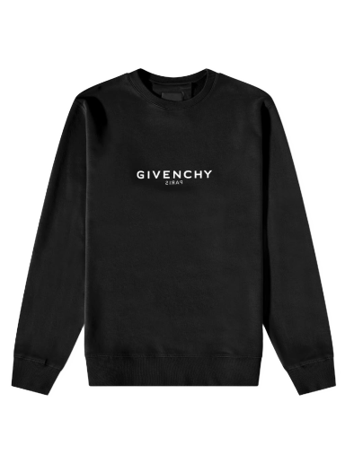 Суитчър Givenchy Reverse Print Crew Sweat Черно | BMJ0HA3Y8N-001
