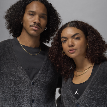 Пуловер Jordan Fuzzy Cardigan Сиво | FV7426-070, 4