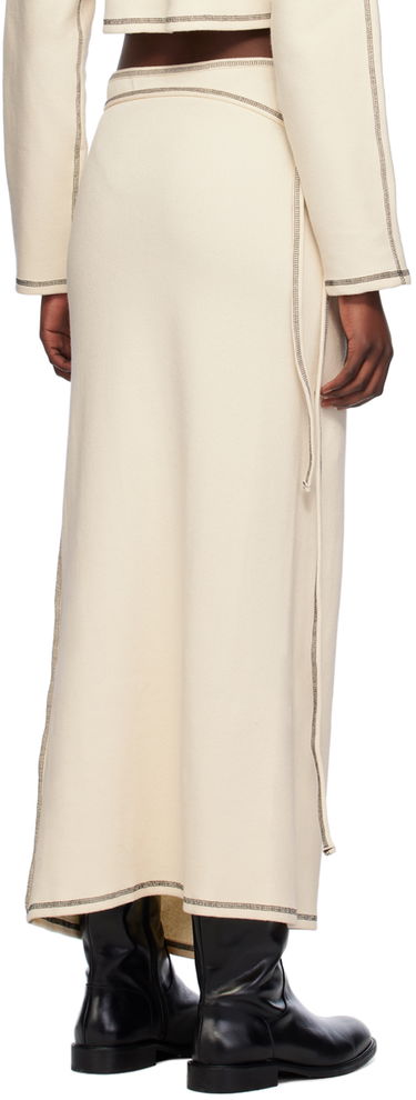 Пола Baserange Wrap Midi Skirt Бежово | SKGW-RIB-SP24, 2