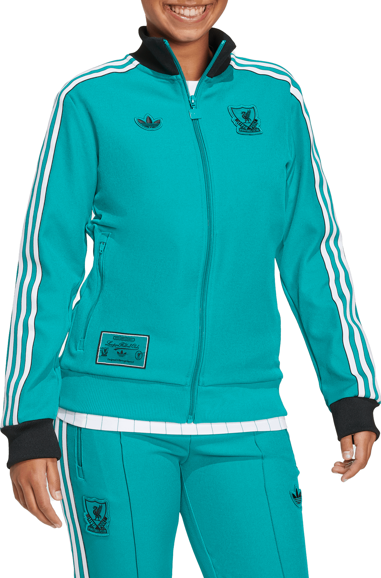 Суитчър adidas Performance Liverpool FC Terrace Icons Тюркоазено | JW5465, 1