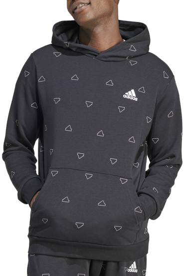 Суитчър adidas Performance Sportswear Seasonal Essentials Monogram Graphic Hoodie Сиво | iv9357, 0