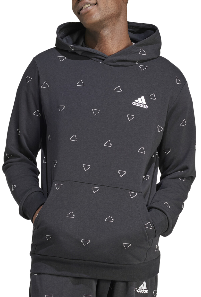 Суитчър adidas Performance Sportswear Seasonal Essentials Monogram Graphic Hoodie Сиво | iv9357