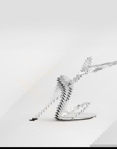 Кецове и обувки Dolce & Gabbana Dolce & Gabbana Mirror Calfskin Sandals Металик | CR1943AY82880998, 0