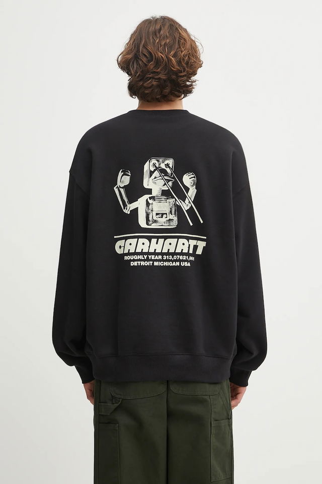 Wiptopia Robot Graphic Oversized Sweatshirt