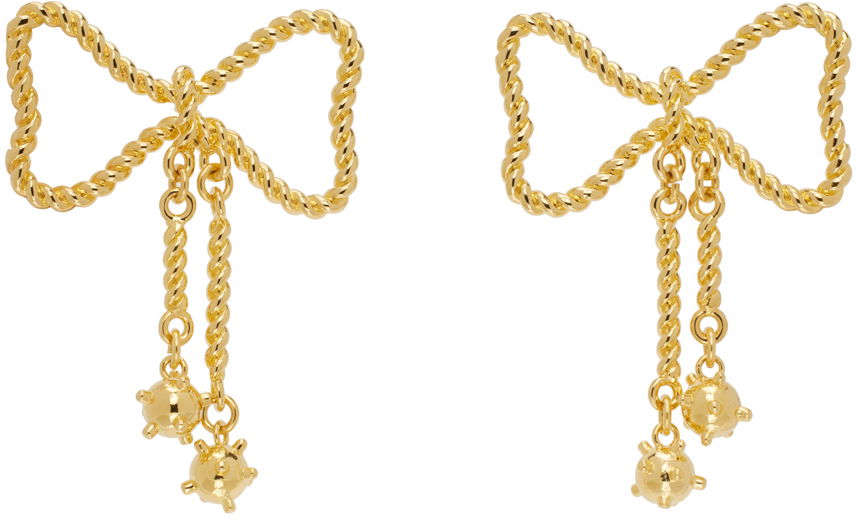 Обеци Chopova Lowena Chopova Lowena Mace Bow Earrings Металик | 6501, 0