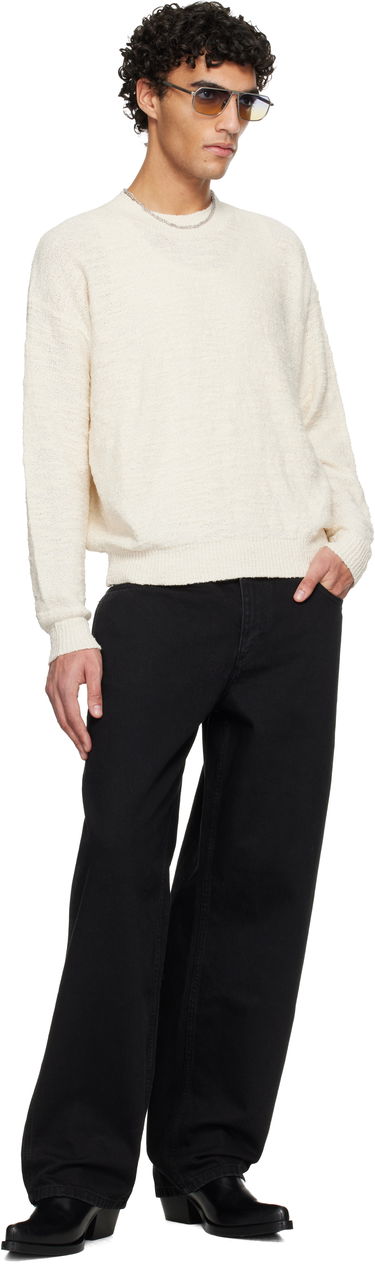 Пуловер ISABEL MARANT Achille Textured Crewneck Sweater Бяло | PU0680HB-C2L02H, 3