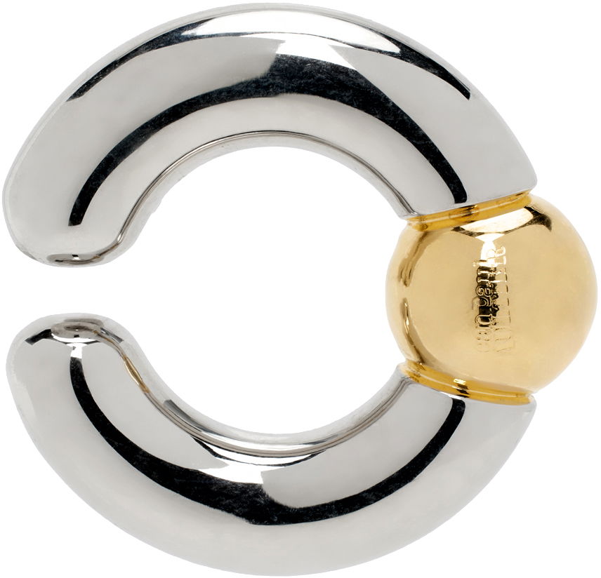 Обеци Jean Paul Gaultier Tube Ear Cuff with Gold Detail Металик | 24/31-U-BO058-X053-9192, 0