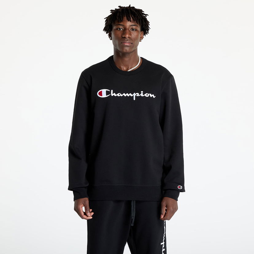 Суитчър Champion Crewneck Sweatshirt Black Черно | 220254 CHA KK001