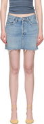 AGOLDE V-Waist Denim Miniskirt