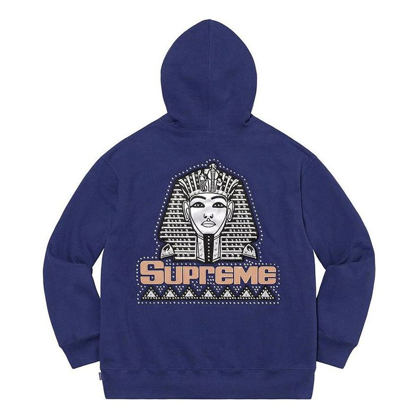 Суитчър Supreme Pharaoh Studded Hoodie Синьо | SUP-FW20-020