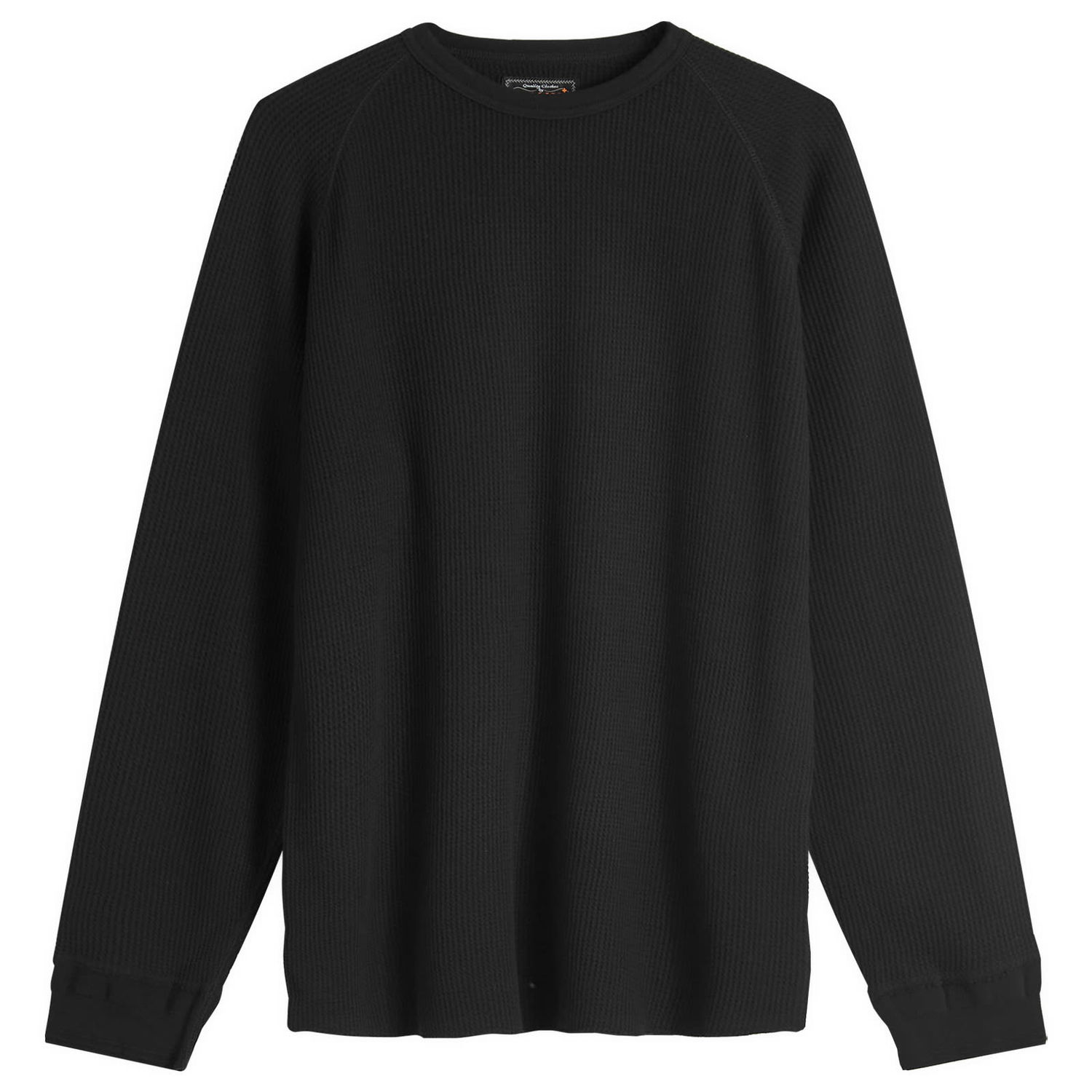 Пуловер BEAMS Beams Plus Long Sleeve Thermal T-Shirt, Size Small Черно | 3814-0057-156-19, 1
