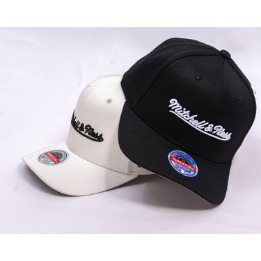 Шапка с козирка Mitchell & Ness Mitchell & Ness Branded Script Stretch Cap Черно | HC12184-MNNBLCK, 4
