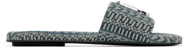 Къси панталони Marc Jacobs Marc Jacobs 'The J Marc Washed Monogram Denim' Slides Синьо | 2P3FSA006F04, 0
