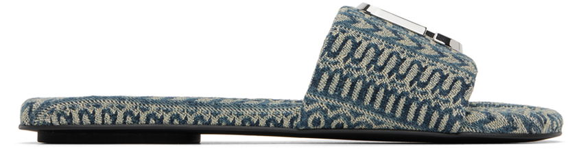 Къси панталони Marc Jacobs Marc Jacobs 'The J Marc Washed Monogram Denim' Slides Синьо | 2P3FSA006F04