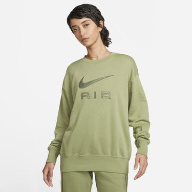 Суитчър Nike Air Fleece Crew Sweatshirt Зелено | DQ6567-334, 0