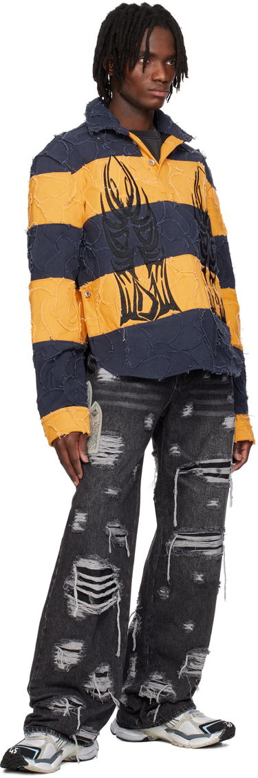 Дънки Who Decides War Who Decides War Side Patch Relaxation Jeans Черно | 1121050021SS25, 3