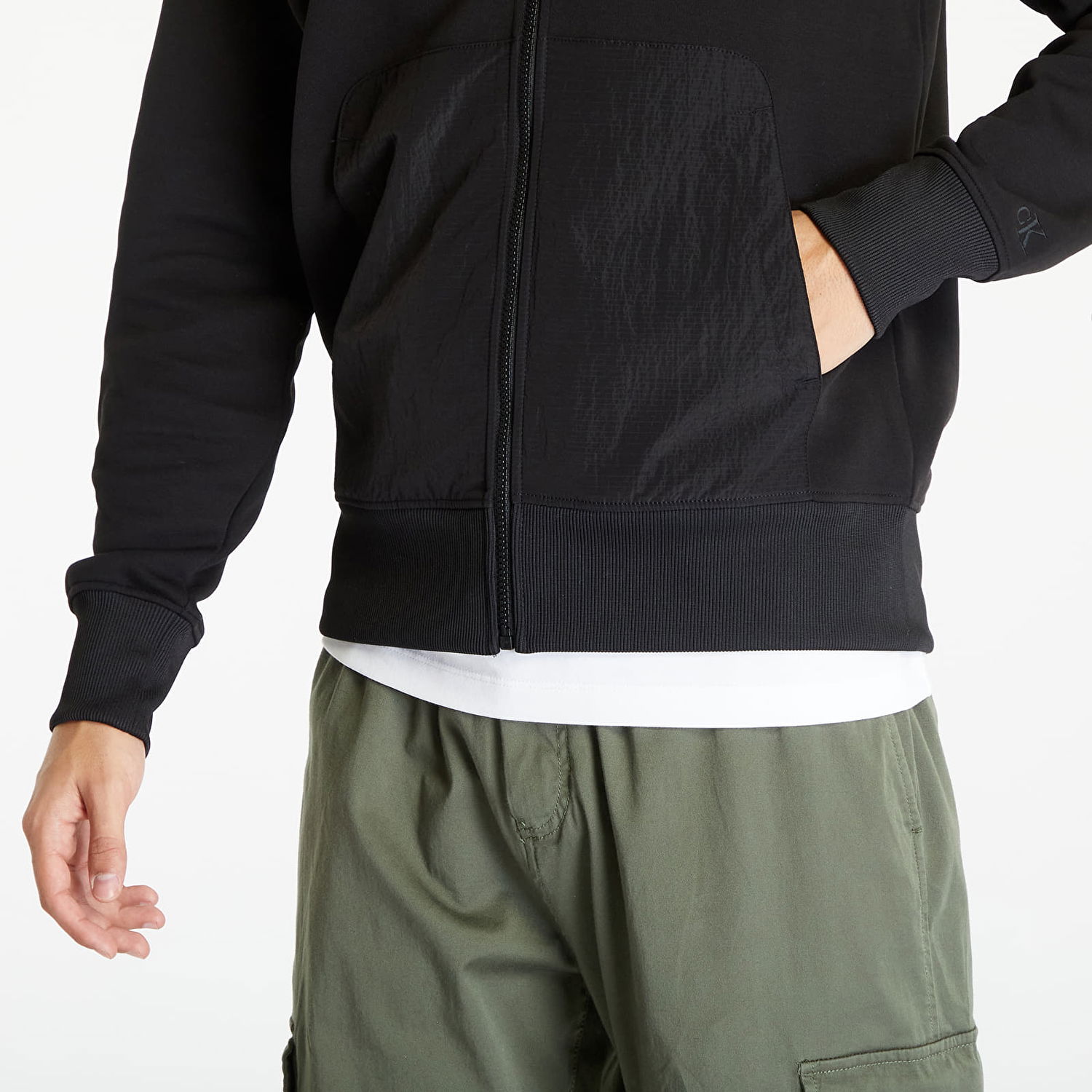 Яке CALVIN KLEIN Jeans Mix Full Zip Throug Black Черно | J30J324101 BEH, 1