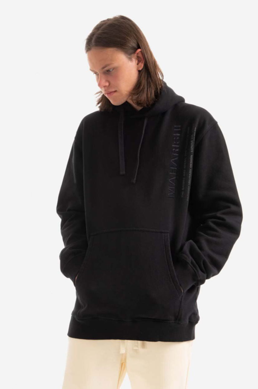 Суитчър Maharishi Miltype Hooded Organic Sweat Hoodie Черно | 9756.BLACK