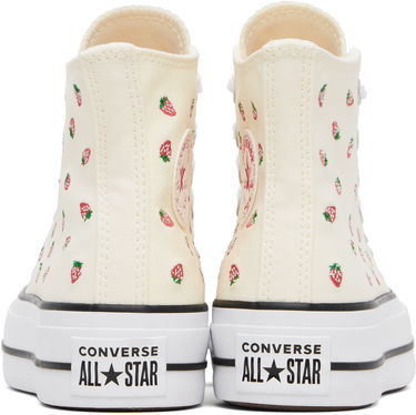 Кецове и обувки Converse Chuck Taylor All Star Lift Platform Embroidered Strawberries Бежово | A14934C, 0