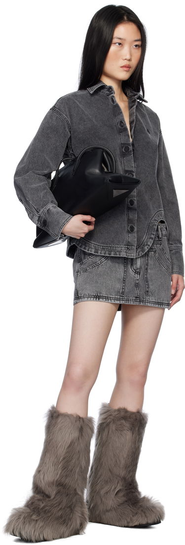 Риза The Attico Attico Eliza Denim Shirt Сиво | 250WCB00074 DDD104AA, 3