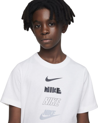 Тениска Nike Multi-Logo T-Shirt Бяло | DX9510, 2