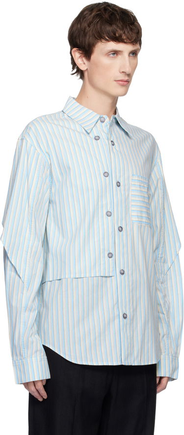 Риза Andersson Bell Andersson Bell Striped Layered Split-Sleeve Shirt Многоцветен | atb1369m, 1