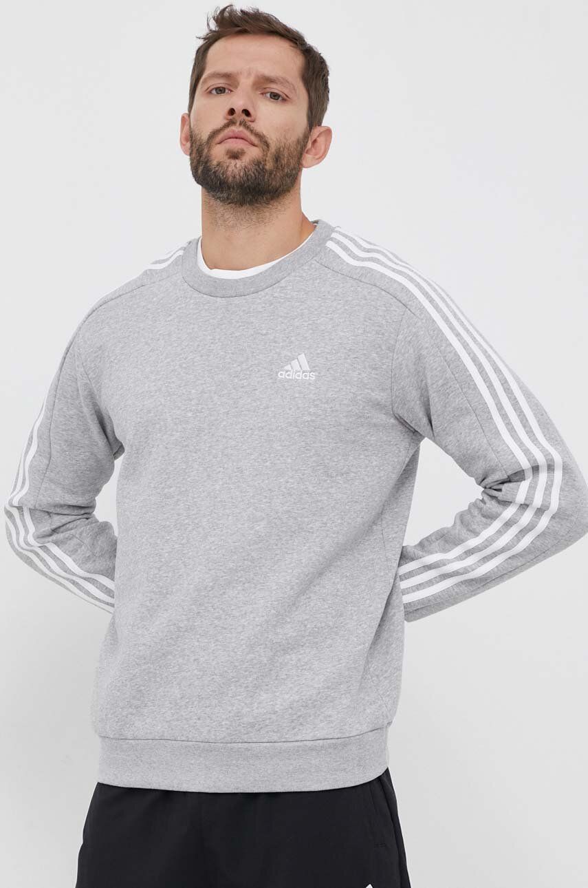 Суитчър adidas Originals Essentials 3-Stripes Sweatshirt Сиво | IJ6470, 0