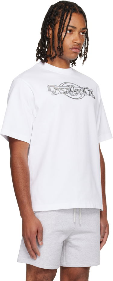 Тениска Casablanca 'Casablanca' Chrome Oversized Short Sleeve T-shirt Бяло | M-AW25-JTS-044-06, 1
