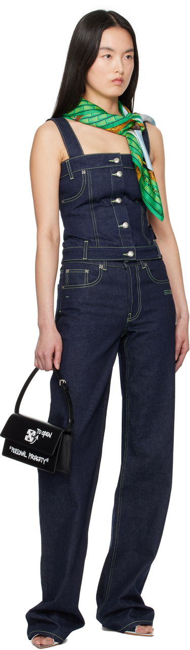 Потник Off-White Off-White Corset Denim Tank Top Синьо | OWYP009S25DEN0014600, 3