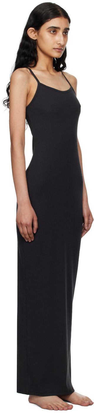 Pокля SKIMS SKIMS Cotton Rib Long Cami Maxi Dress Черно | DR-MAX-5521W, 1