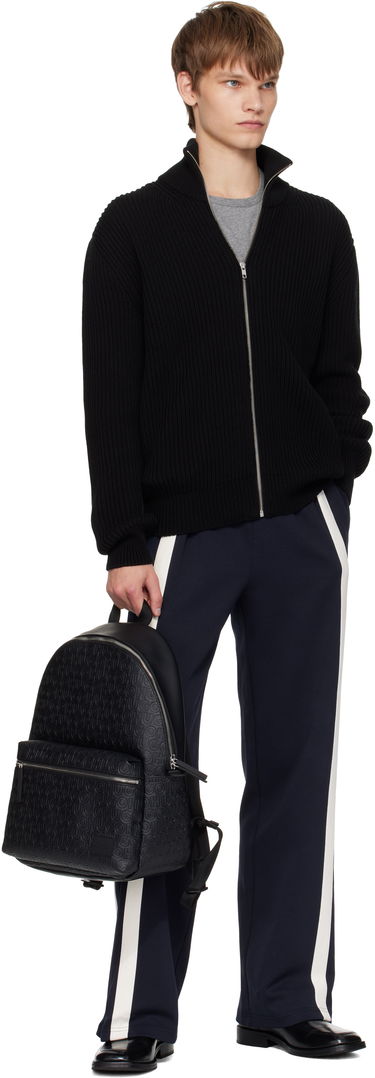Раница BOSS Hugo Embossed-Logo Faux-Leather Backpack Черно | 50552901, 3