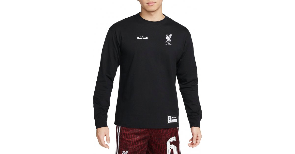 Тениска Nike Lebron James x Liverpool FC T-Shirt Черно | fd4024-010, 1