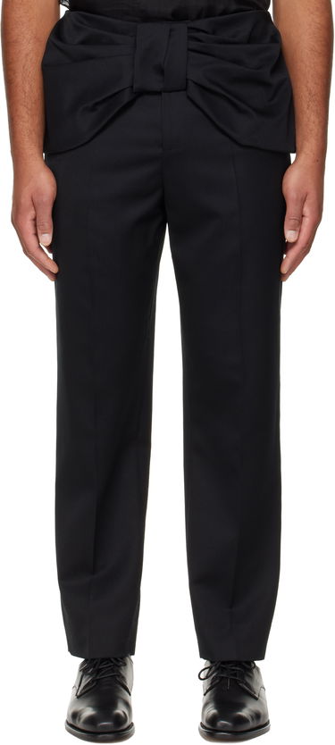 Панталони Simone Rocha Simone Rocha Bow Waist Straight Leg Trousers Черно | 4170 1217, 0