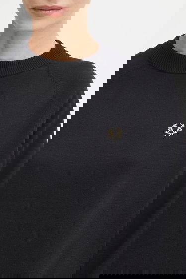 Пуловер Fred Perry Fred Perry Women's Sweater Черно | K1117, 3