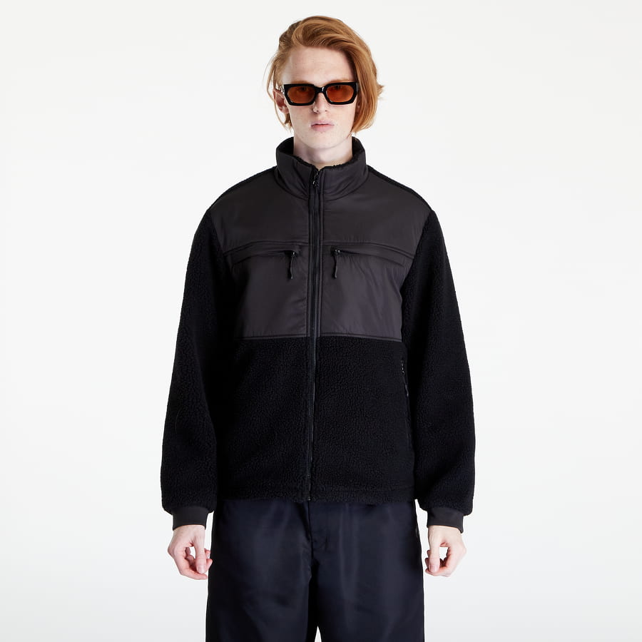 Яке бомбър Urban Classics Patched Sherpa Jacket Черно | TB5539 black, 0