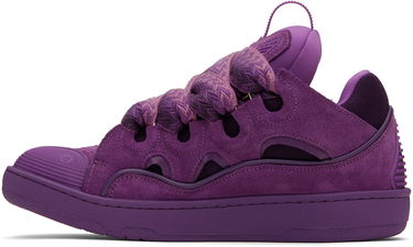 Кецове и обувки LANVIN Purple Curb Leather Sneakers Лилаво | FU-SKDK12-MONO-P25, 2