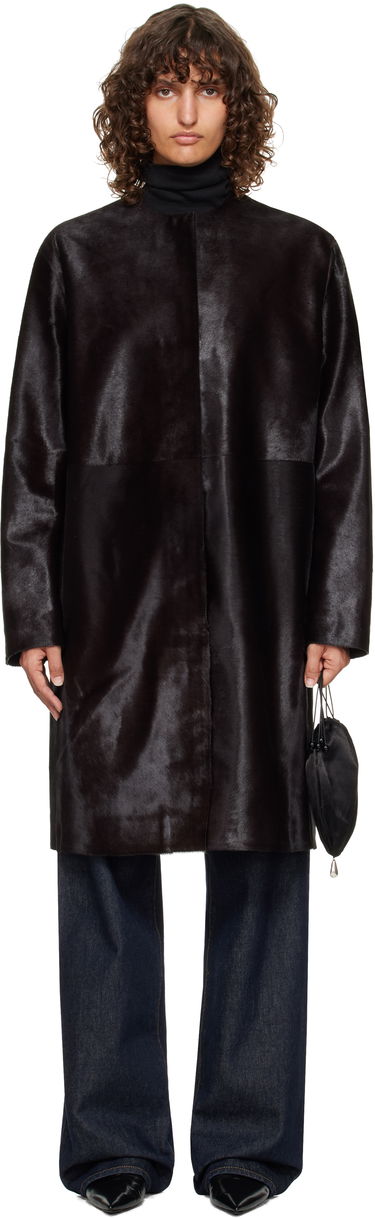 Палта Loulou de Saison Loulou de Saison Miller Pony Effect Leather Coat Черно | MILLER, 0
