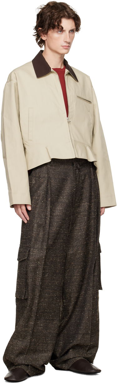 Яке JW Anderson JW Anderson Curved Hem Jacket Бежово | JK0413-PG1802, 3