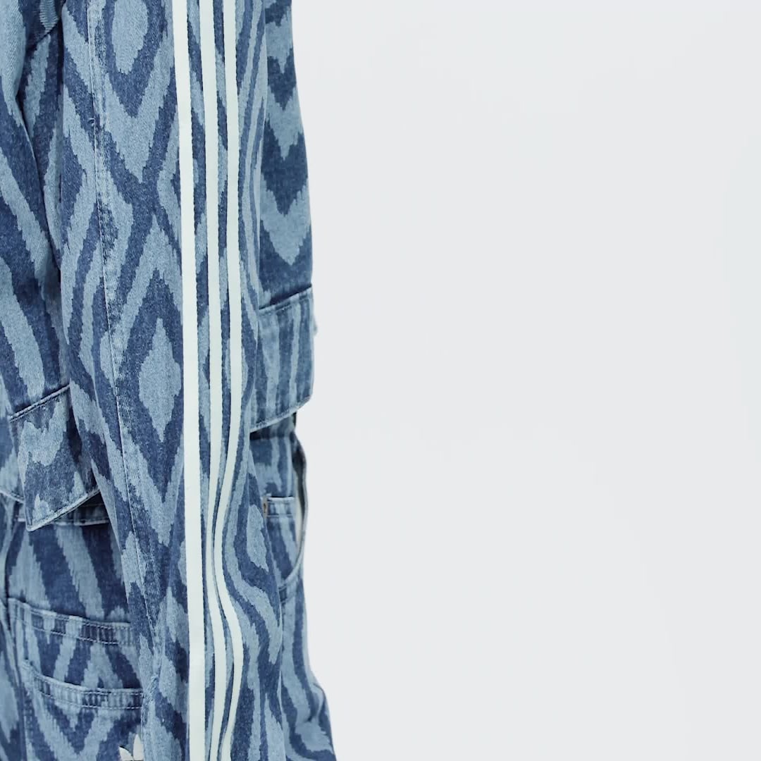 Яке adidas Performance Sportovní bunda adidas x FARM Rio Denim Тъмно синьо | IW0793, 1